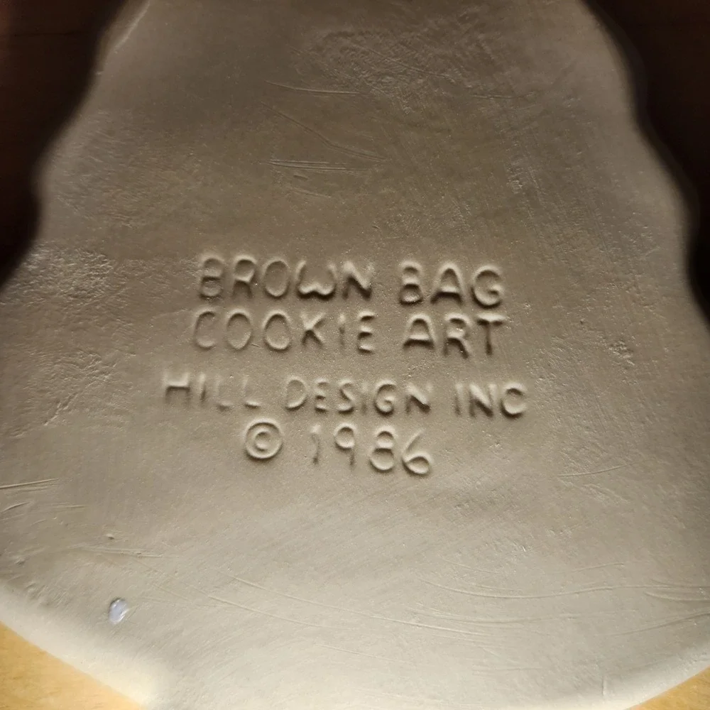 Vtg Brown Bag Cookie Art Christmas Tree Cookie Mold 1986 Craft